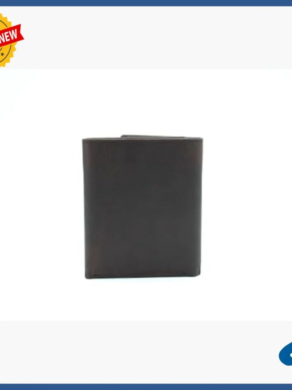 Men's Tri-Fold Leather Wallet with Celtic Knot Design, 9 Card Slots